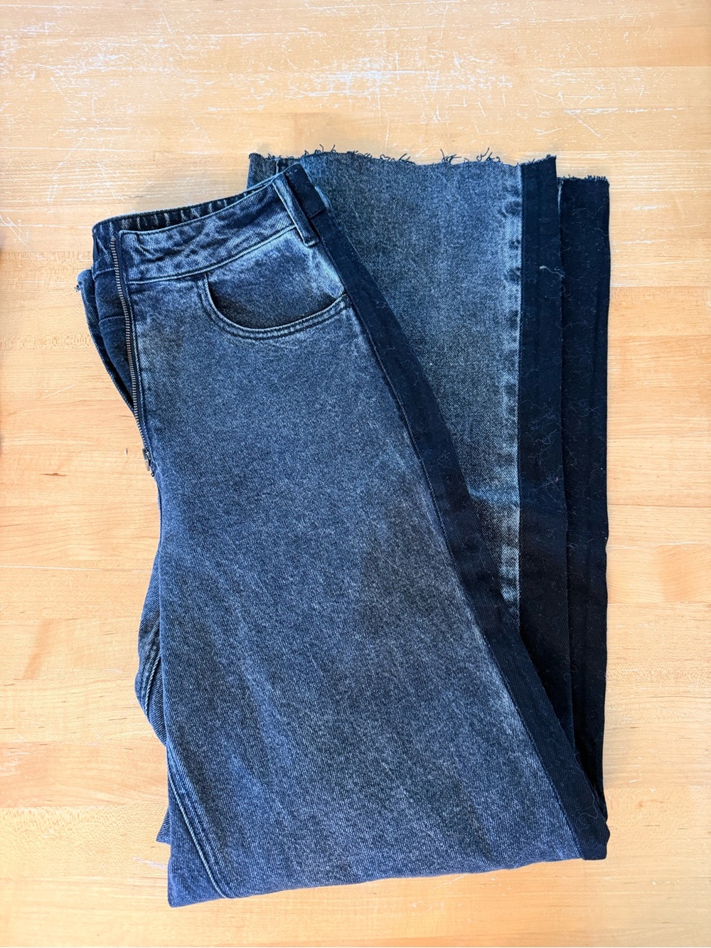 TT Studios Amelia Jeans - High-Waist Washed Black Denim Jeans
